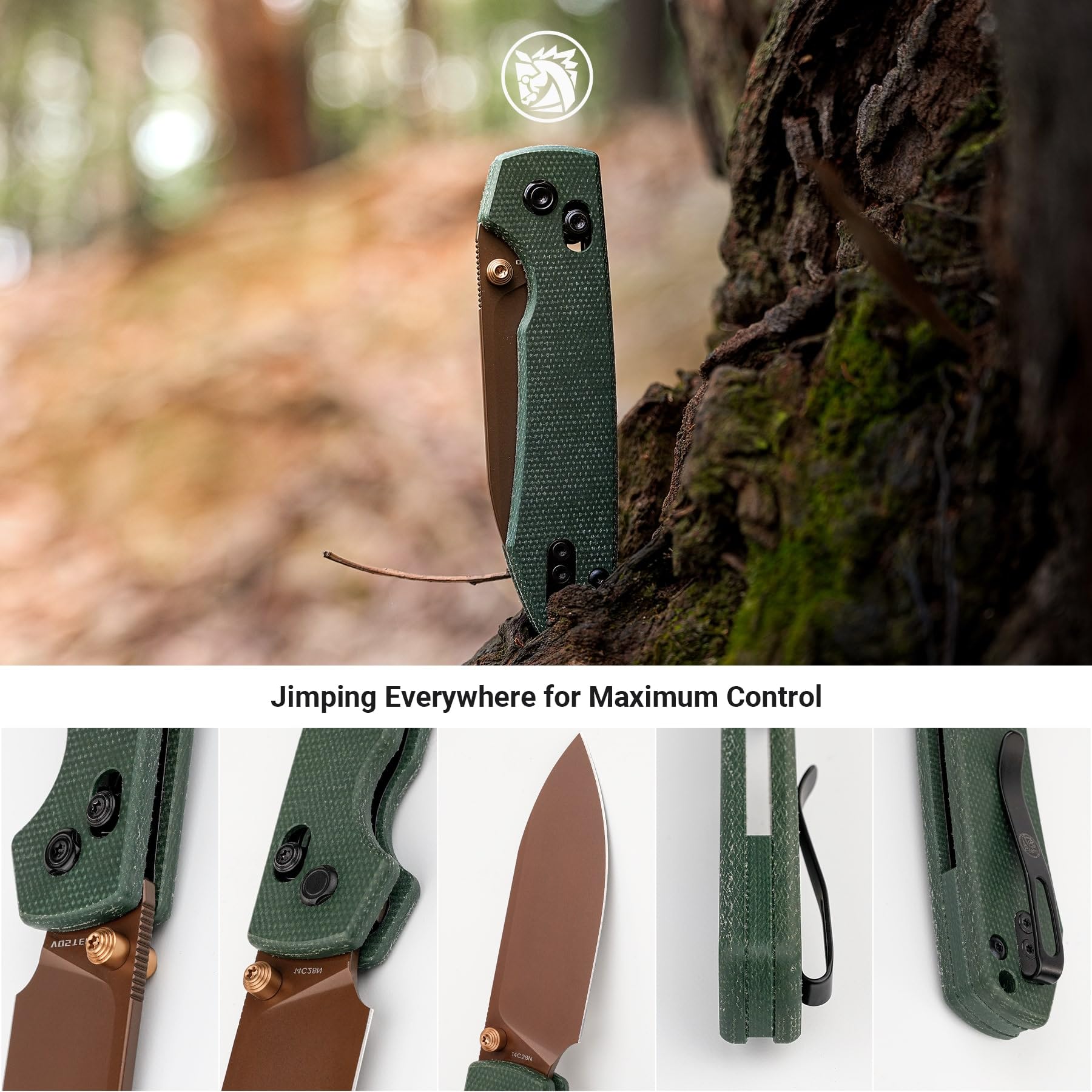 Vosteed Raccoon reversible pocket clip supports secure carry on thick fabrics.