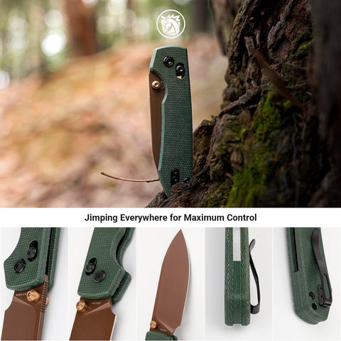 Vosteed Raccoon reversible pocket clip supports secure carry on thick fabrics.