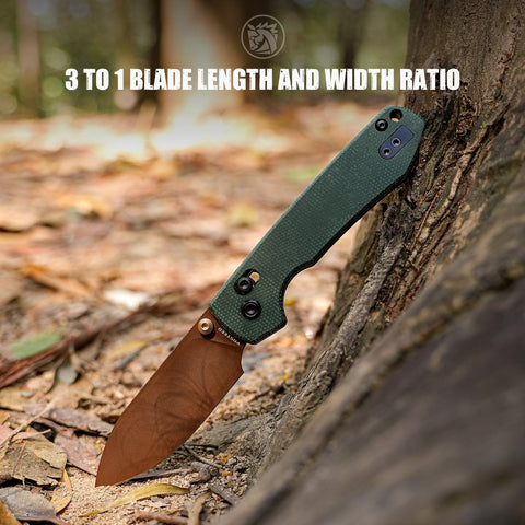 Vosteed Raccoon thumb-stud deployment enabling smooth one-handed opening.