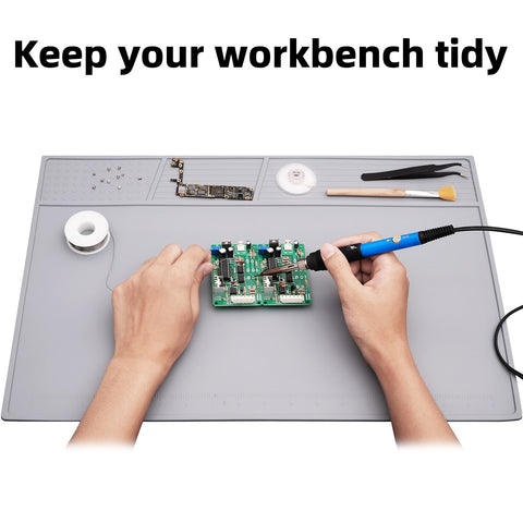 VOTCT soldering mat easy clean surface after projects.