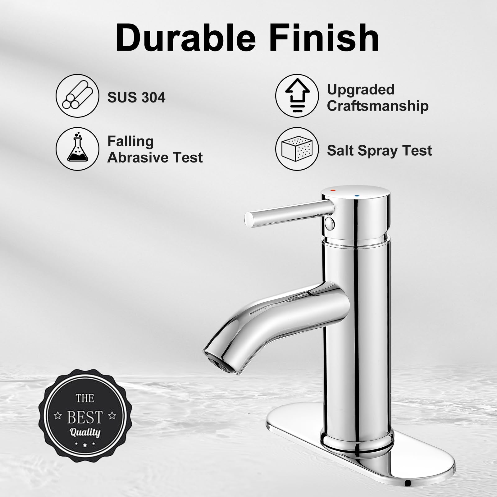 VOTON faucet stainless steel body emphasizes durability and easy cleaning