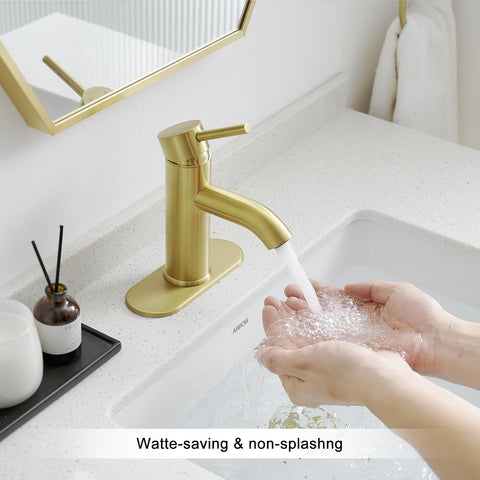 VOTON fingerprint-free finish resists smudges for a tidy vanity.