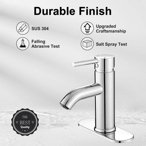 VOTON chrome faucet handle for precise temperature control.