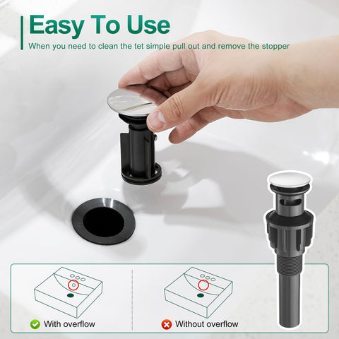 VOTON chrome faucet spout for smooth water flow.