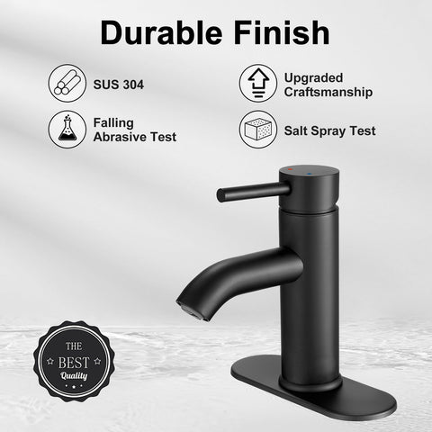 Deck plate compatibility for 1-hole and 3-hole sinks with VOTON faucet