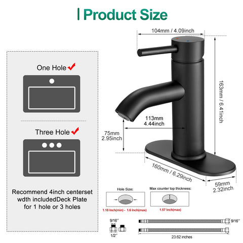 Durable stainless steel body of VOTON faucet resistant to corrosion