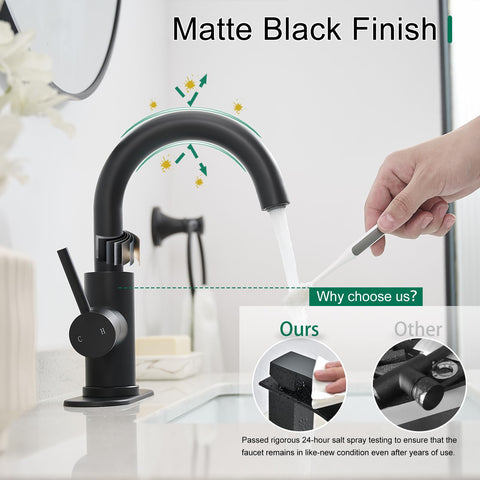 VOTON faucet with complete installation kit for quick setup