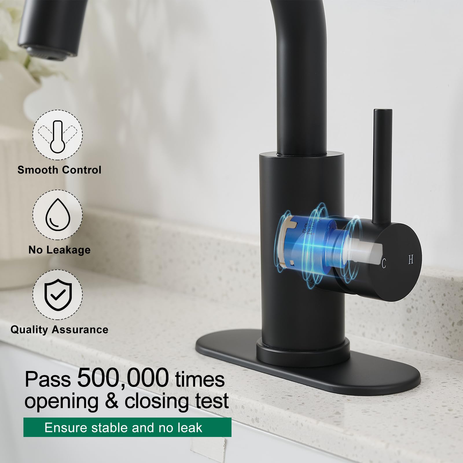 VOTON premium ceramic valve for smooth, drip-free operation