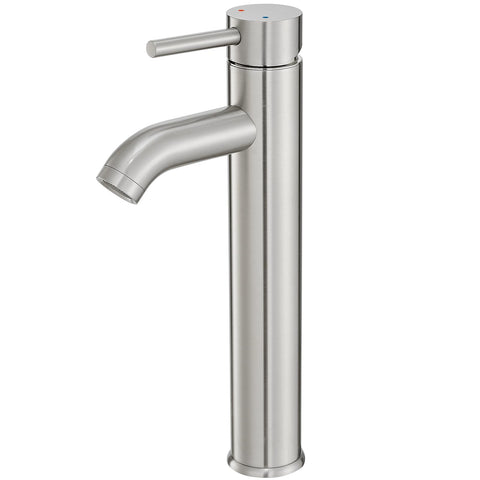 VOTON chrome vessel sink faucet with tall spout for modern bathrooms and easy cleaning.