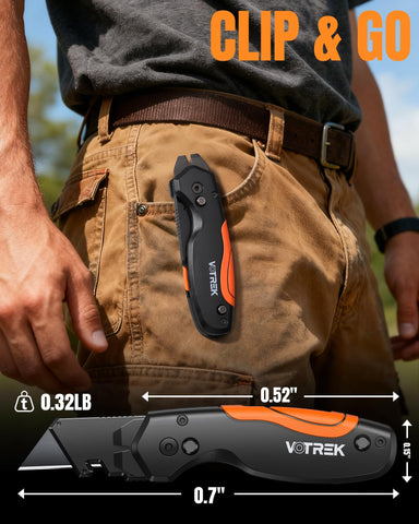 VOTREK 4-in-1 multitool blade change mechanism with quick-release feature