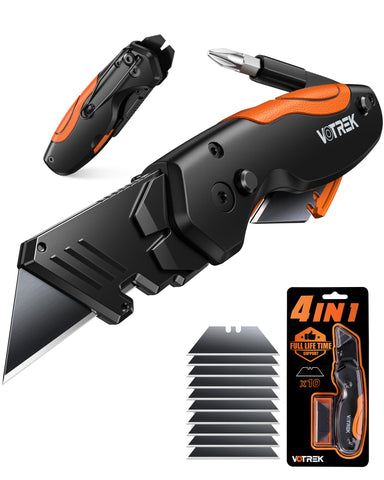 VOTREK 4-in-1 multitool knife ready for box cutting and DIY tasks.