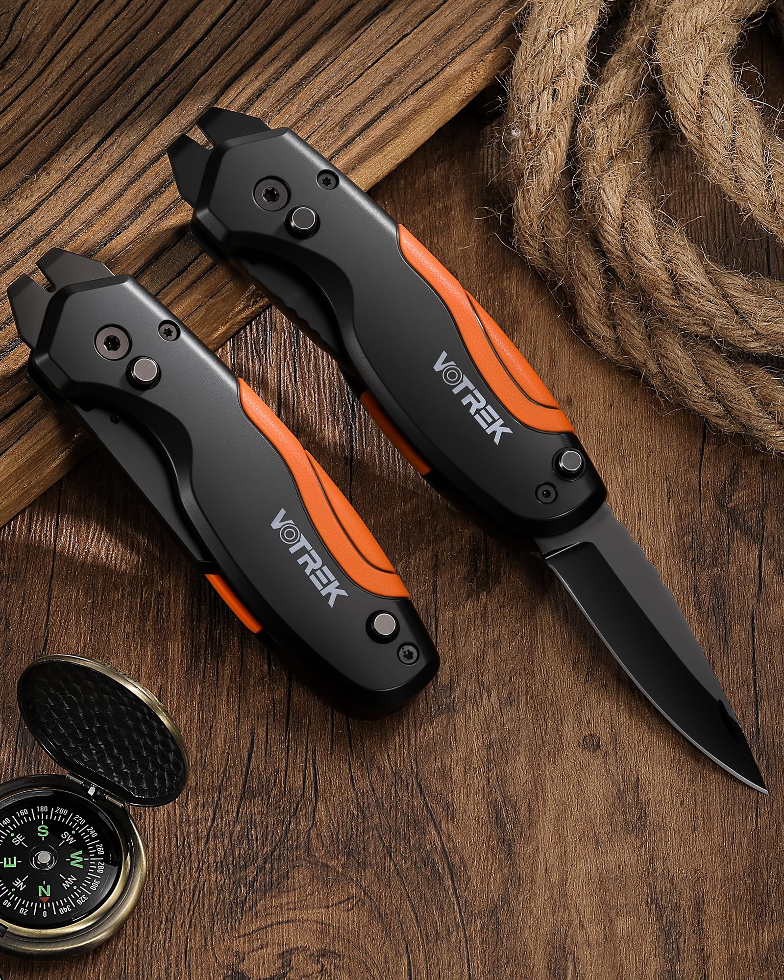 VOTREK multitool in outdoor use highlighting versatility for DIY and camping