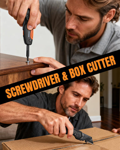 Built-in blade storage keeps blades organized and ready.