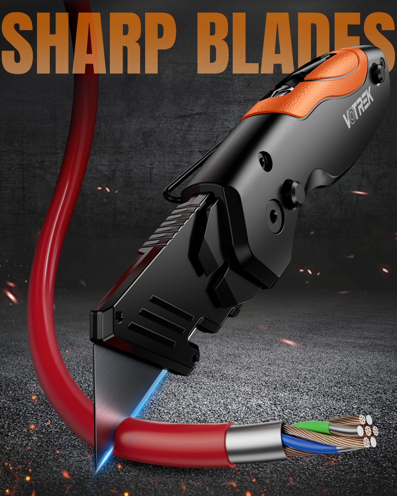 One-handed opening for fast, controlled use on site.
