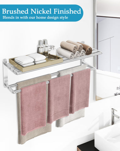 VOTZAAQ 2-tier towel shelf installation guide enables easy mounting