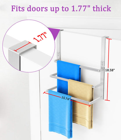 VOTZAAQ bar spacing 1.97in and 3.94in keeps towels from crowding.
