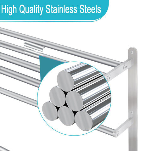 VOTZAAQ double towel bar keeps two towels neatly organized and easy to grab