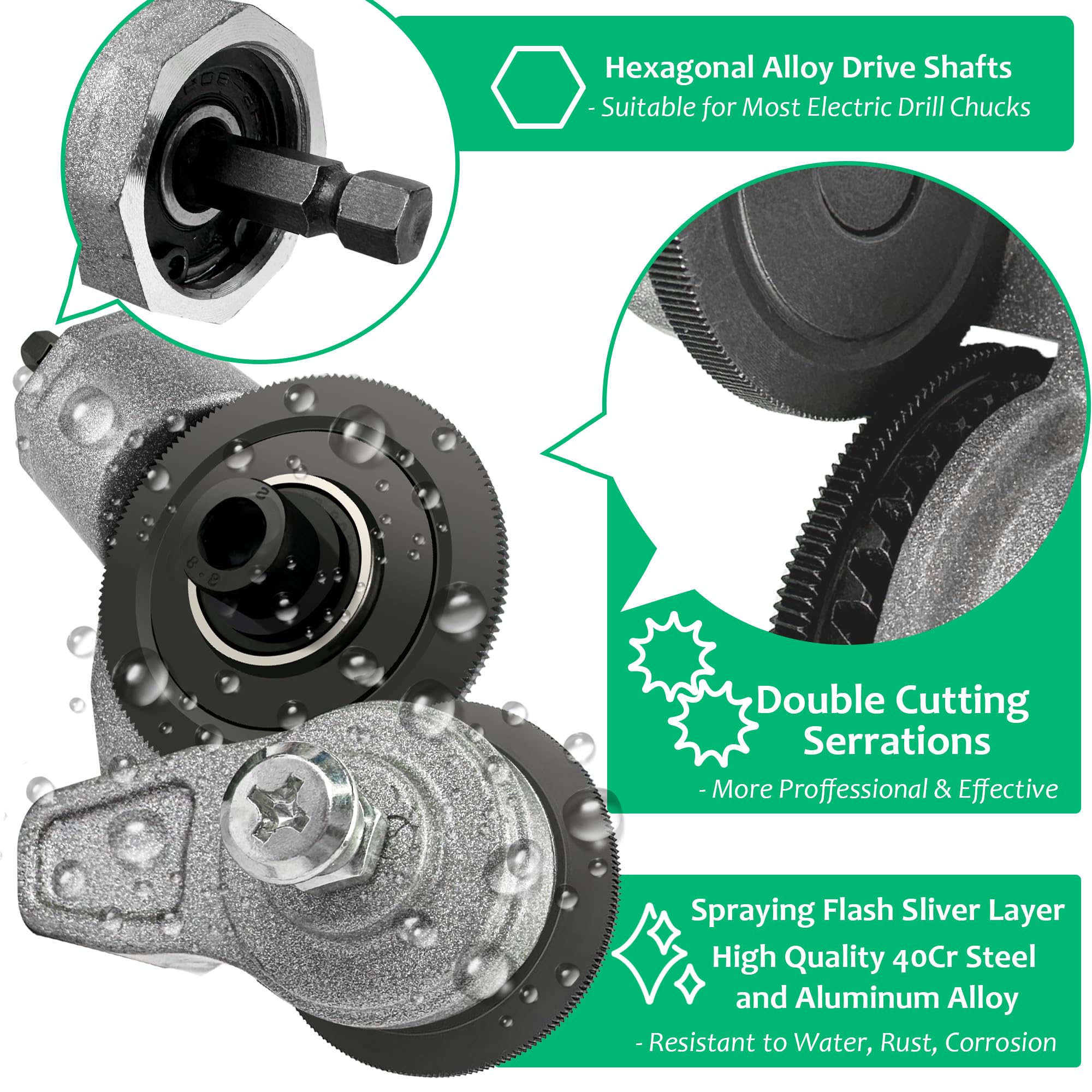VOUSXLLEZ adapter handle compatible design enables use with a variety of drills
