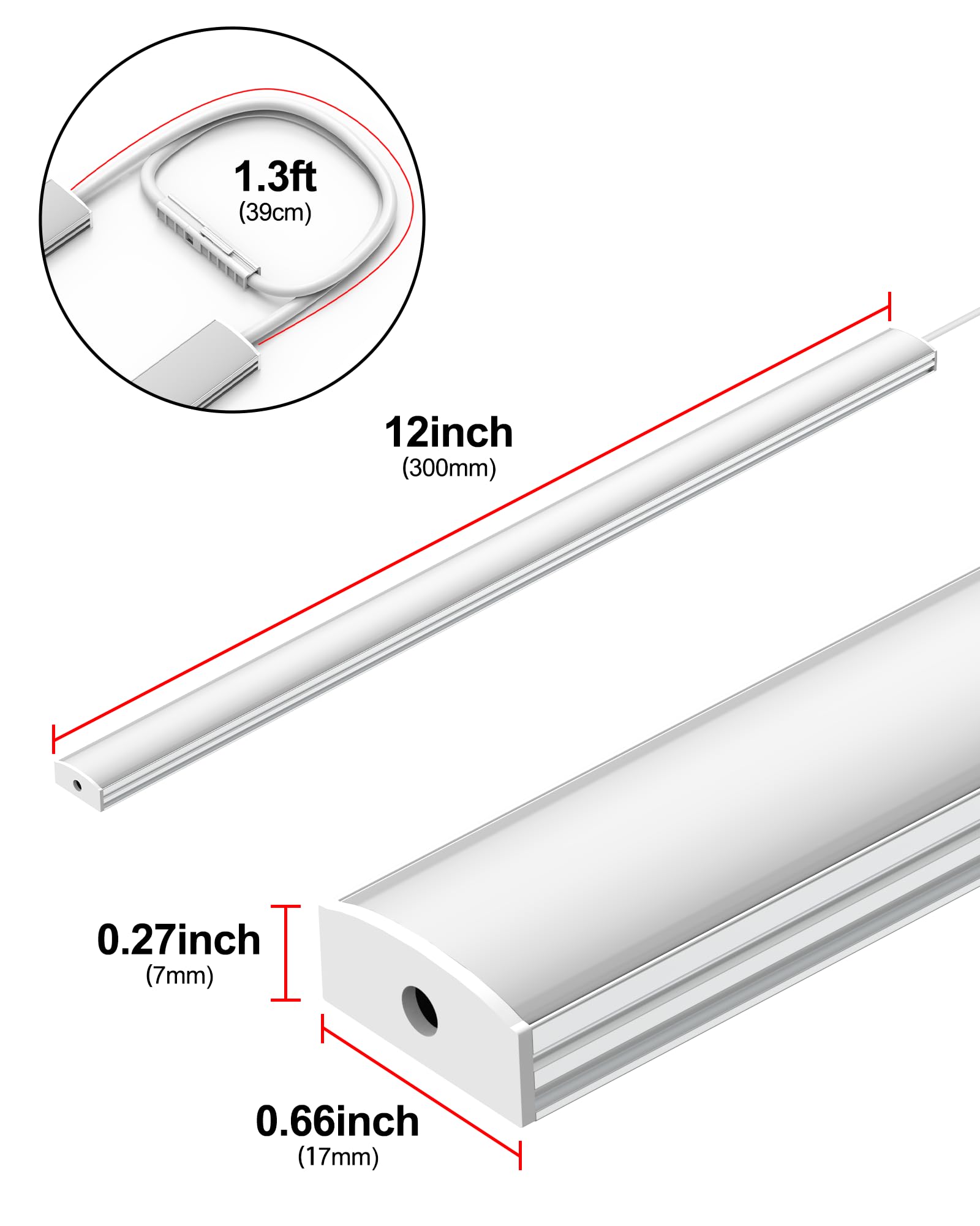 Vovamo UNO-LK energy-saving 7W LED light bar in use