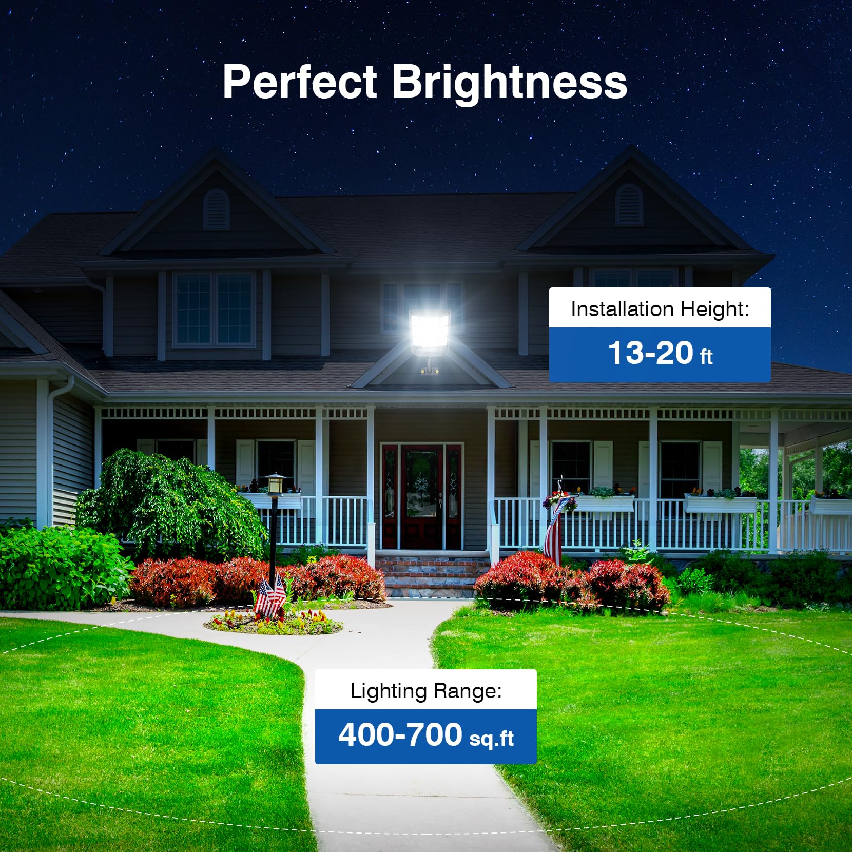 VowelsOne motion-sensor lighting detects movement to adjust brightness.