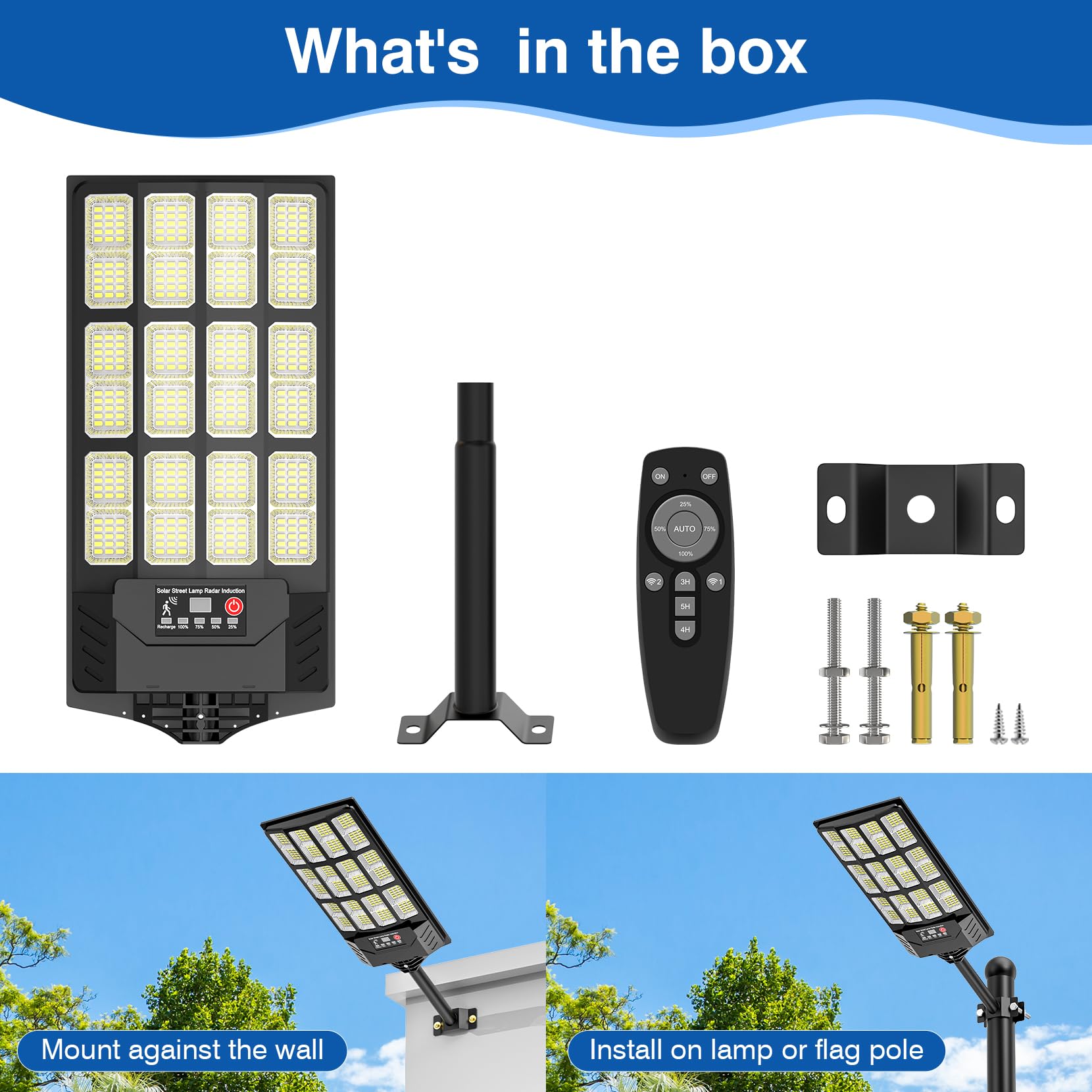 VowelsOne solar street light abs-body promises durable, heat and cold resilience.
