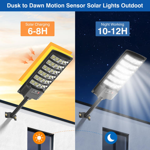VowelsOne motion-sensor floodlight detecting activity outdoors