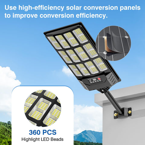 VowelsOne solar street light pack-four offers value for larger outdoor areas.