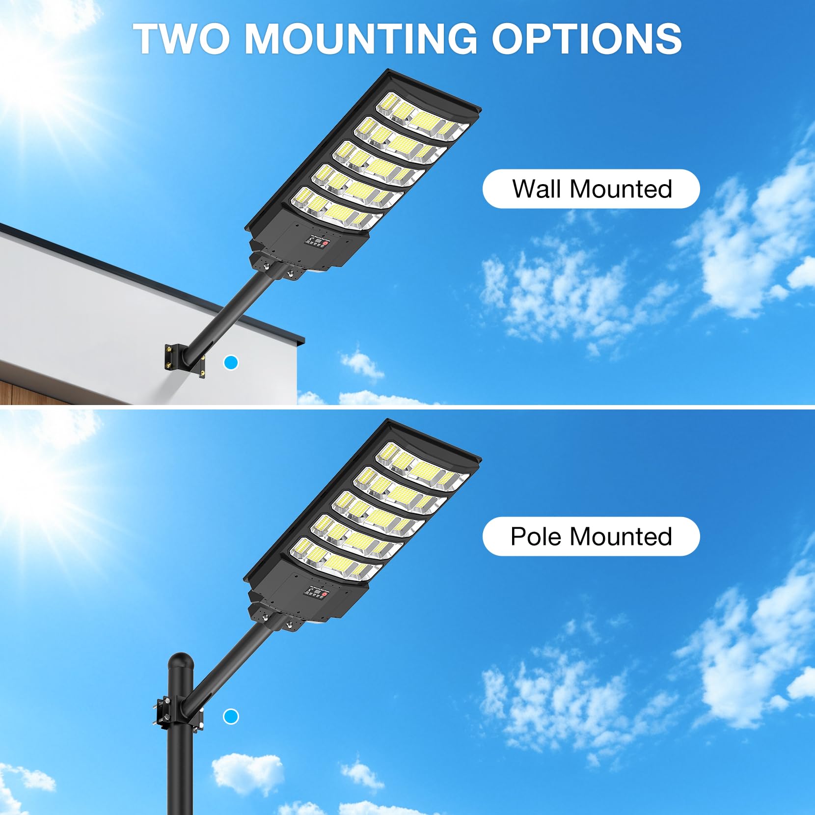 VowelsOne weatherproof ABS casing withstands heat, cold, and rain.