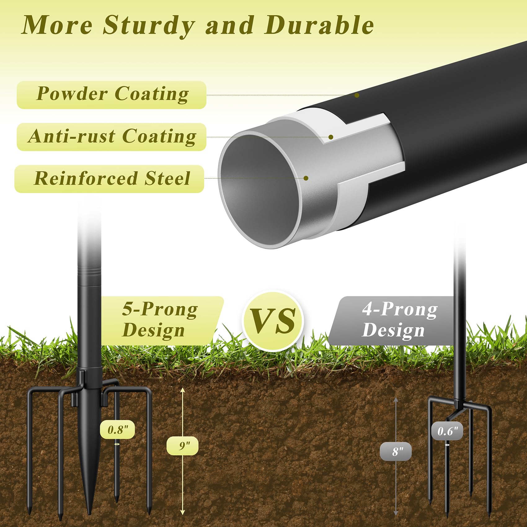 Voxelure heavy-duty metal structure resists bending in all weather