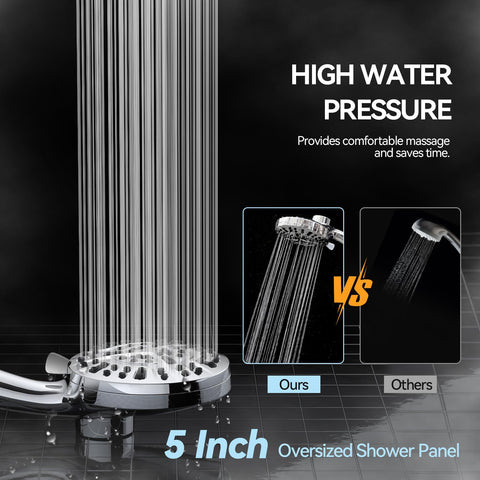 VOXON 2-5 GPM high-flow ensures thorough rinsing and comfort.