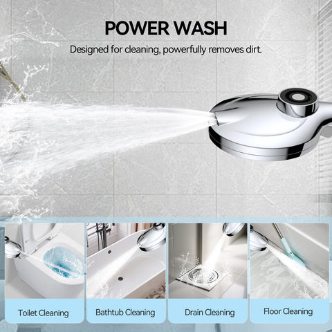 VOXON five-inch mega shower head provides spa-like coverage.