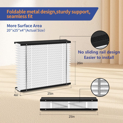 VOYAR 210 MERV 11 filters dust, pollen, and pet dander