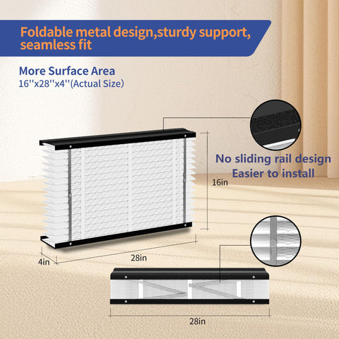 VOYAR 413 MERV13 filter traps dust and allergens effectively.