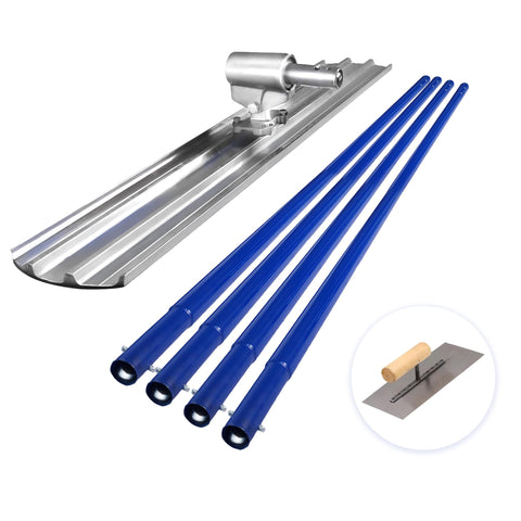 VOYAR Bull Float board with round ends enables smooth, efficient large-area finishing.