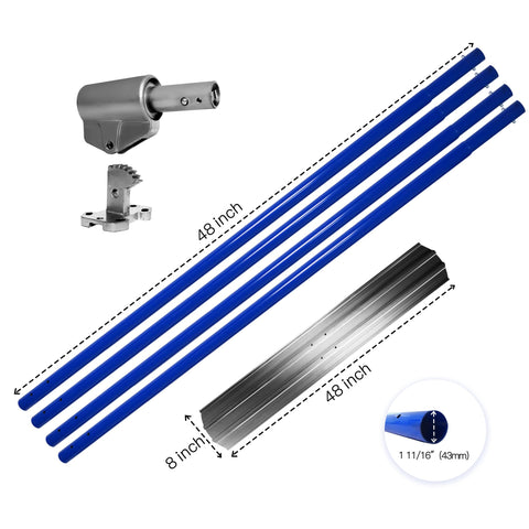 VOYAR Bull Float handle assembly shows extendable reach for tough jobs.