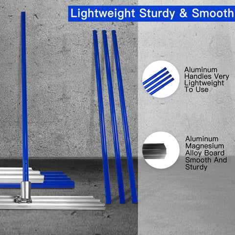 VOYAR Bull Float kit showcases rust-resistant handle coating for long-term use.