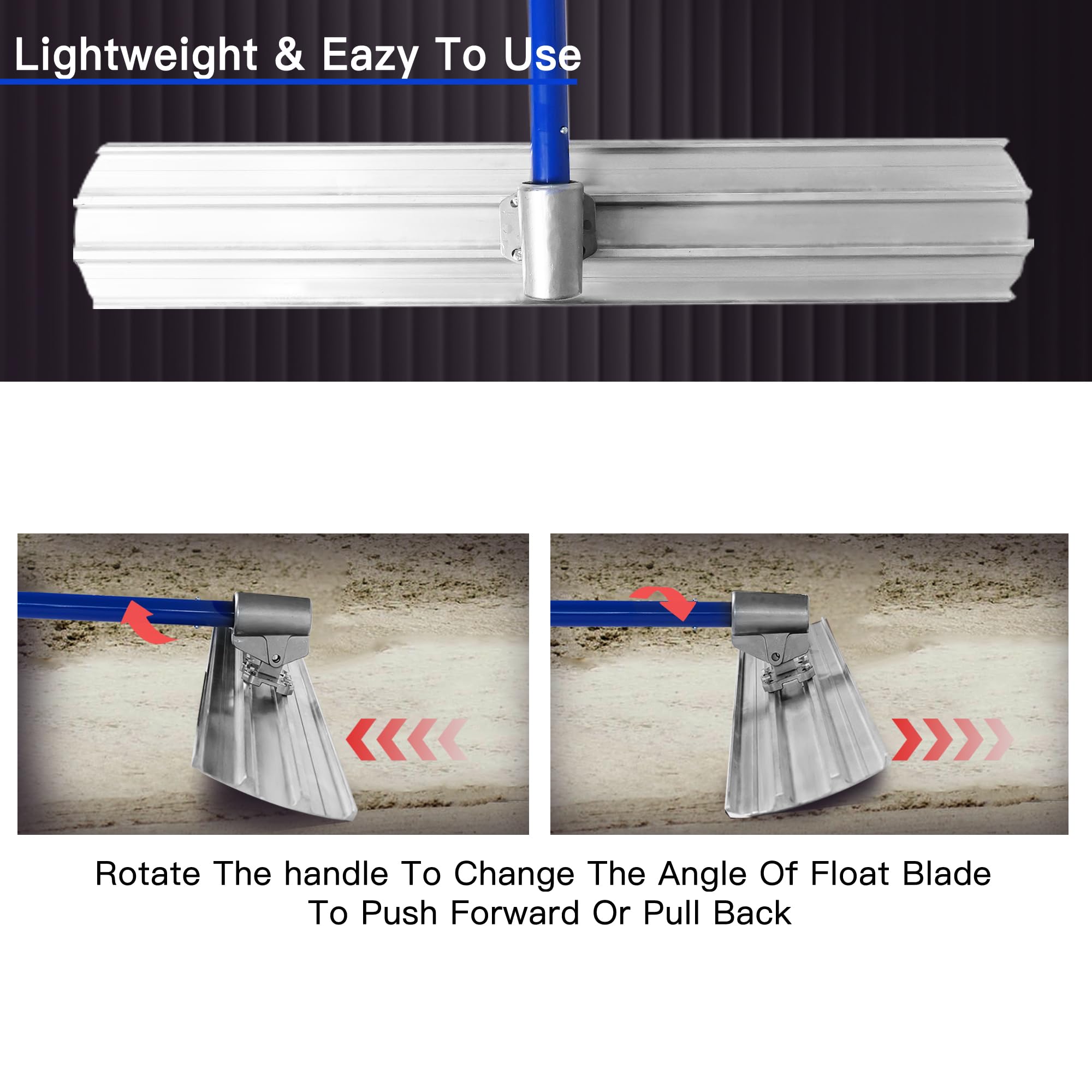VOYAR Bull Float magnesium-aluminum board delivers light, sturdy performance.