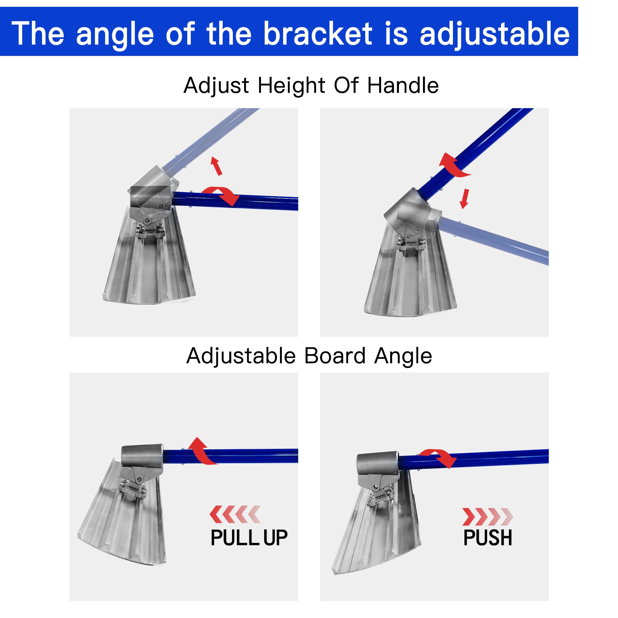 VOYAR Bull Float round-end design reduces curling and improves surface uniformity.