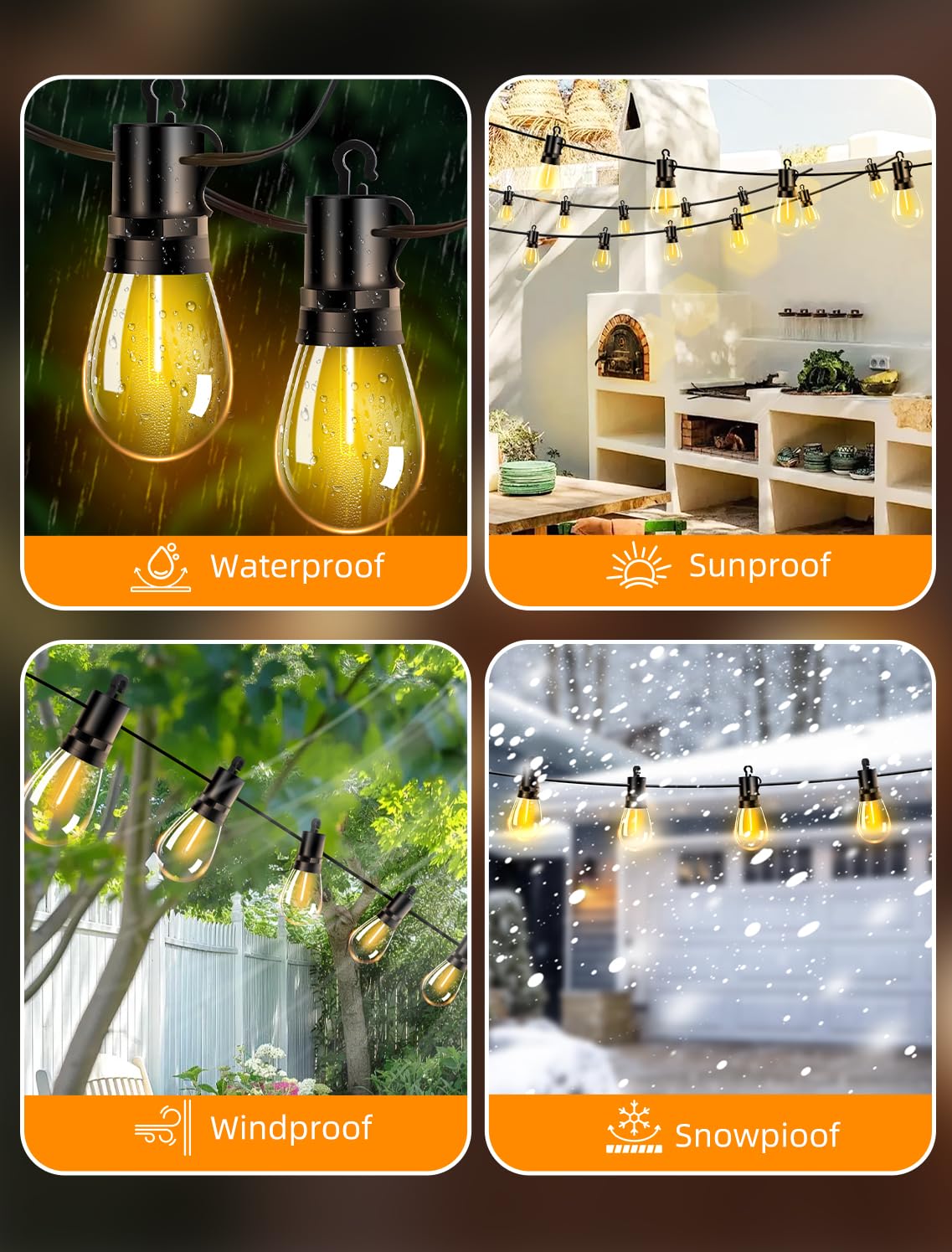 VOZUJI Perfect for patios, gardens, gazebos, and outdoor events.