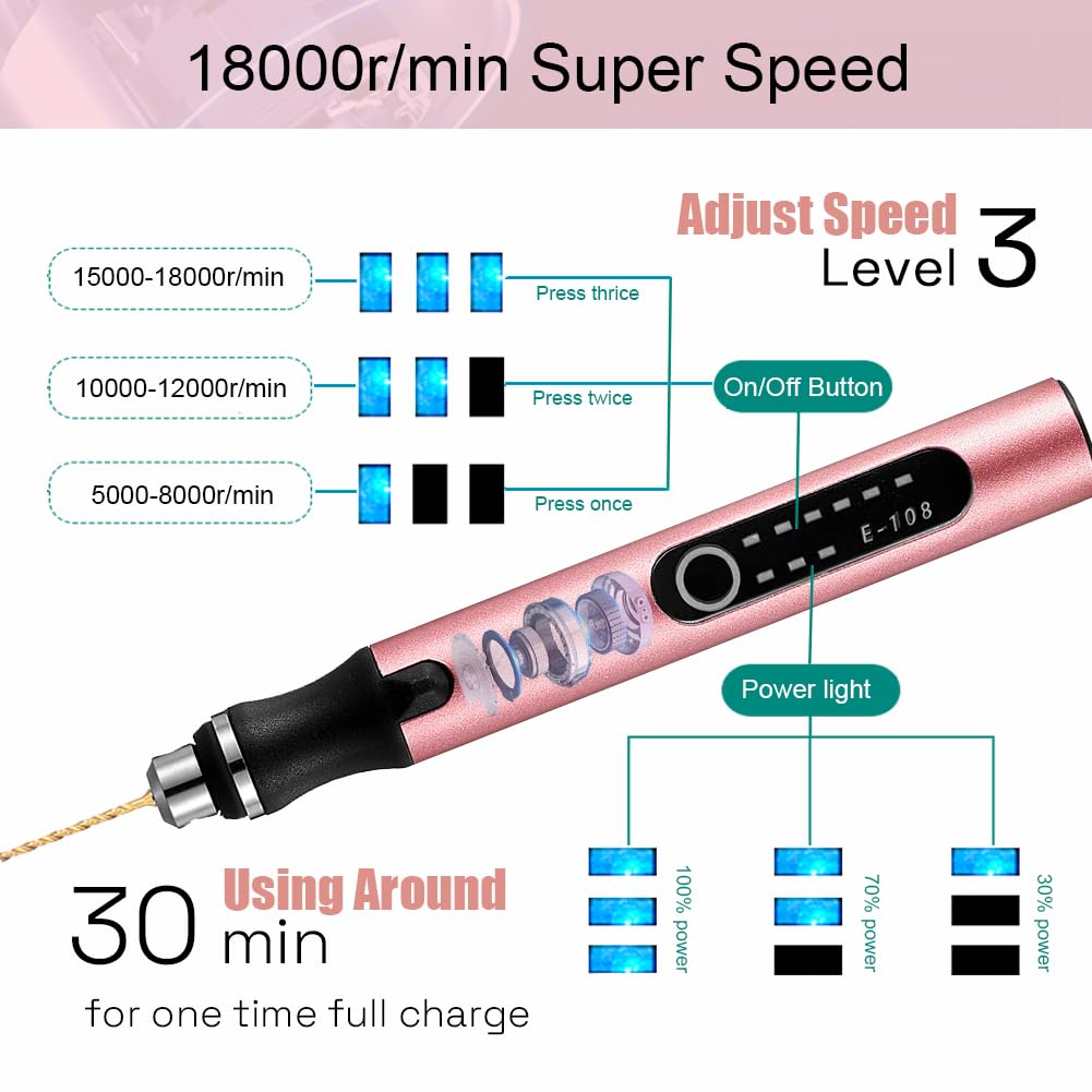 VQVYBXN textured aluminum pen body with a non-slip grip.
