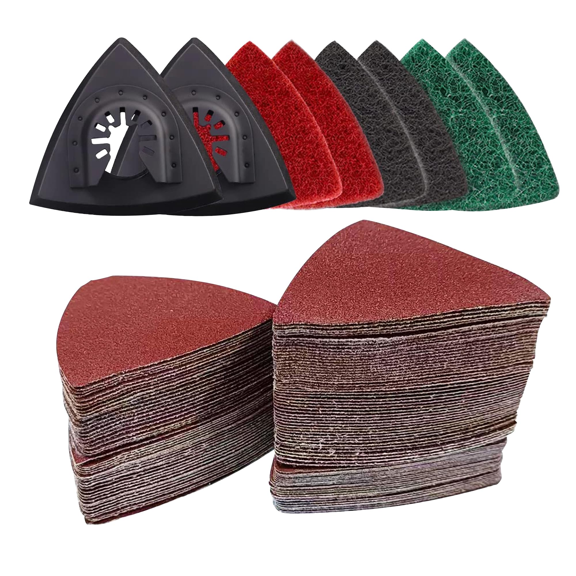 VRKET 133PCS sanding kit with complete oscillating tool pads for surface preparation and finishing