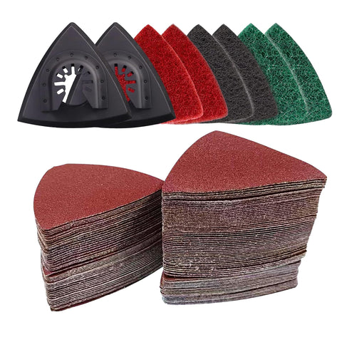 VRKET 133PCS sanding kit with complete oscillating tool pads for surface preparation and finishing