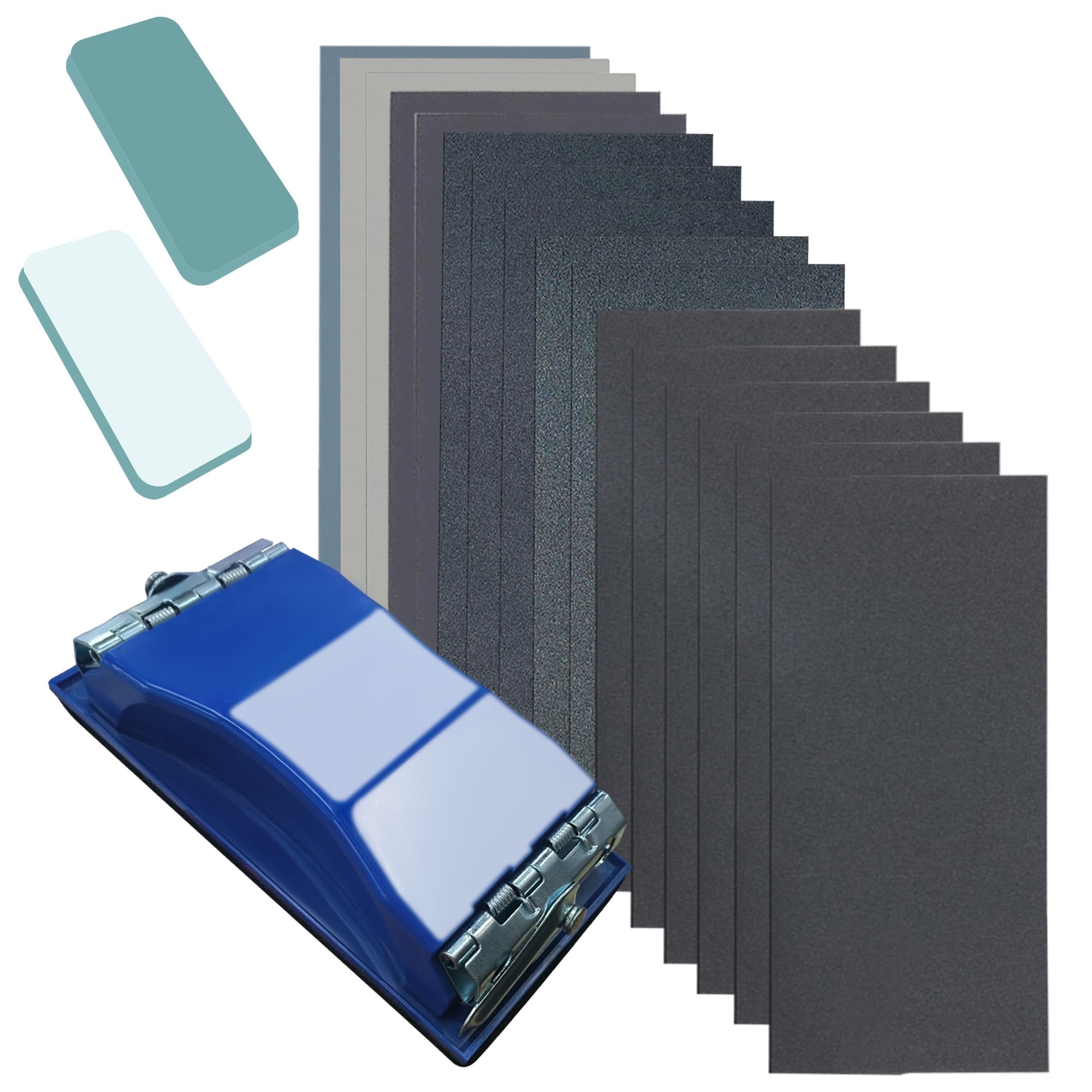 VRKET 3-in-1 sandpaper set for versatile finishing with sheets