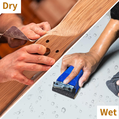 VRKET wet and dry sandpaper technology enables versatile use