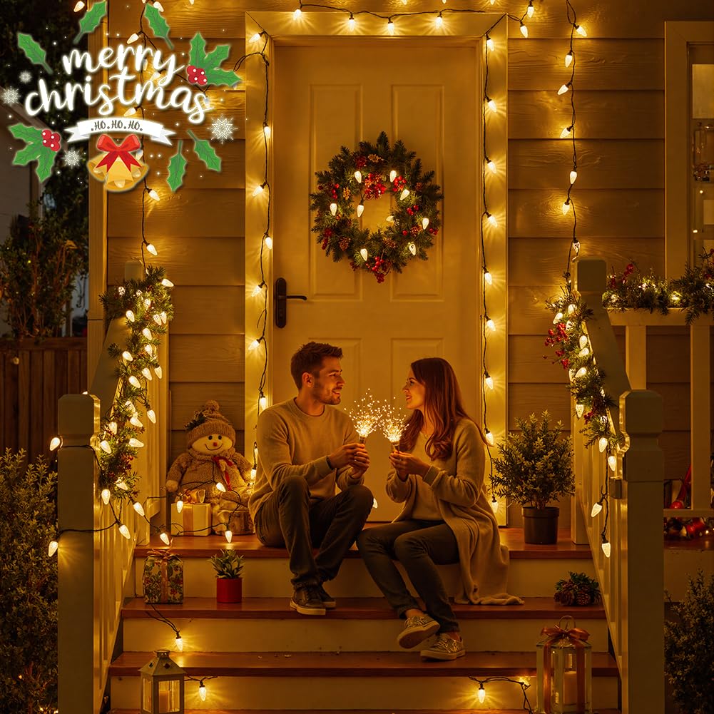 Vruxuri Christmas lighting setup for outdoor décor and festive spaces