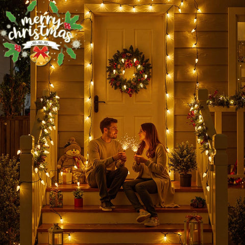 Vruxuri Christmas lighting setup for outdoor décor and festive spaces