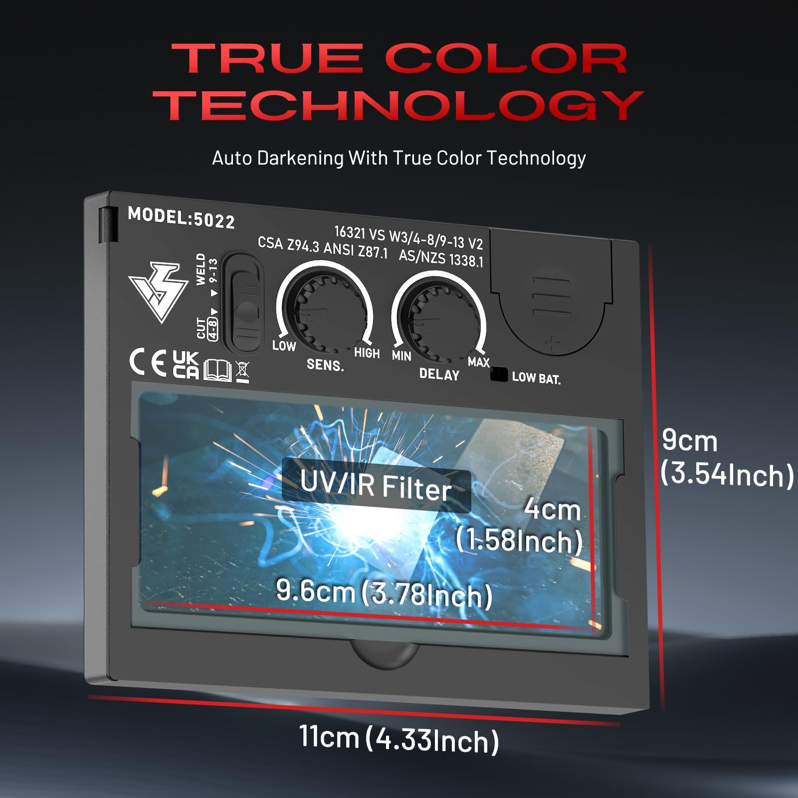 VS VILSIN helmet sensors provide rapid arc protection during welding