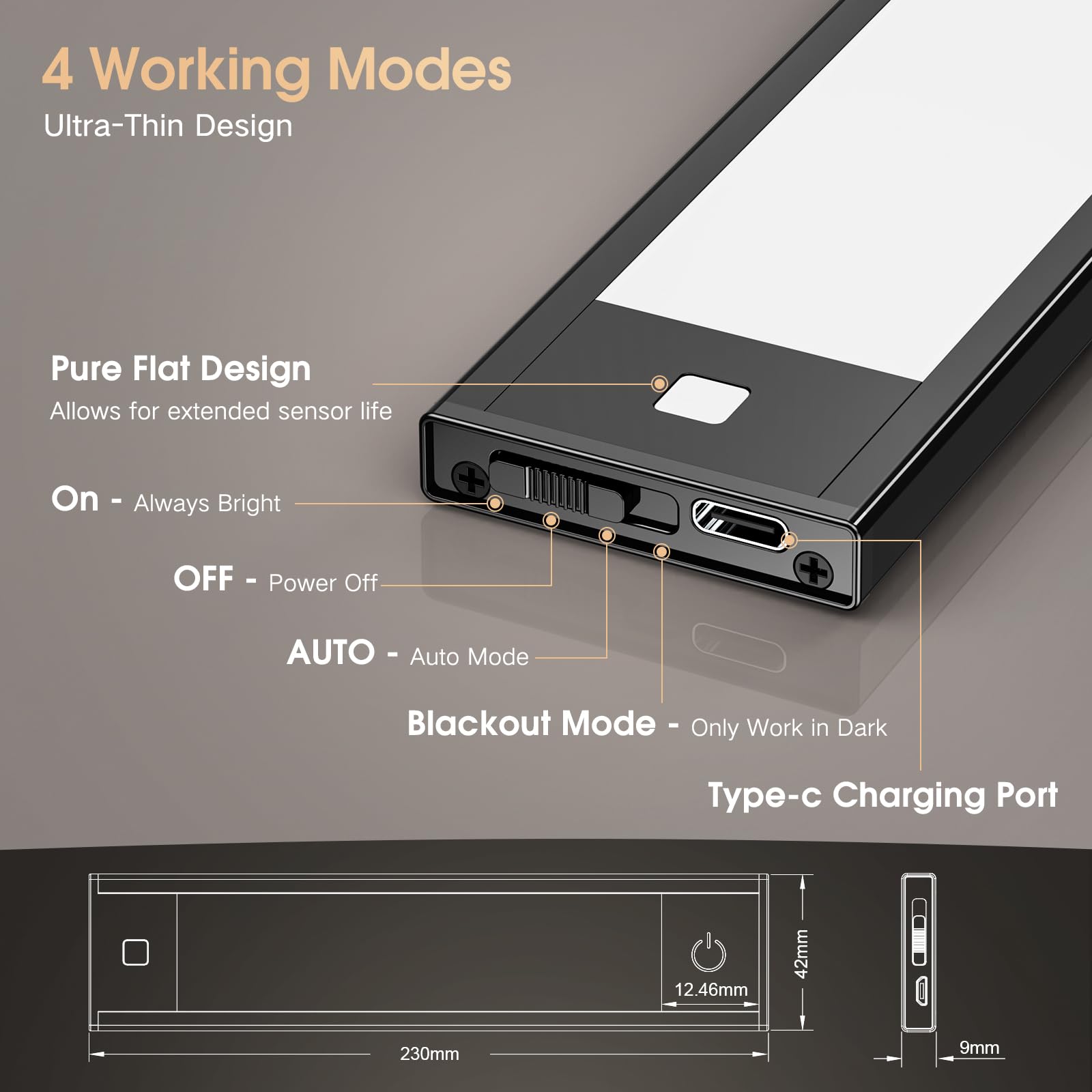 VST rechargeable 1800mAh battery powering long-lasting LED lighting