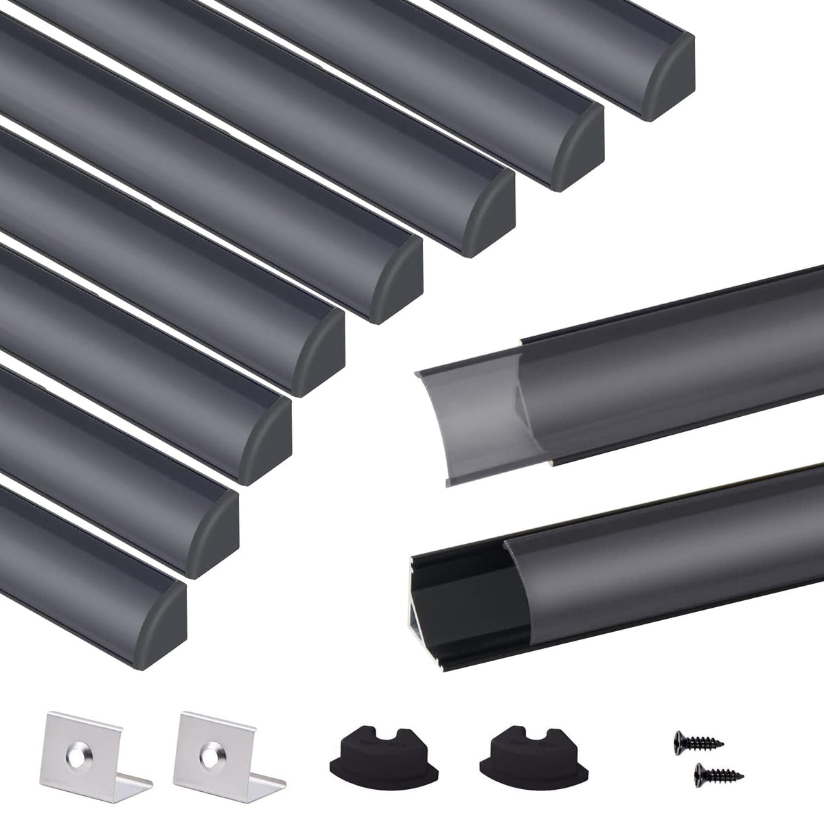 VST LED channel 3-3ft V-shape diffuser for even lighting.
