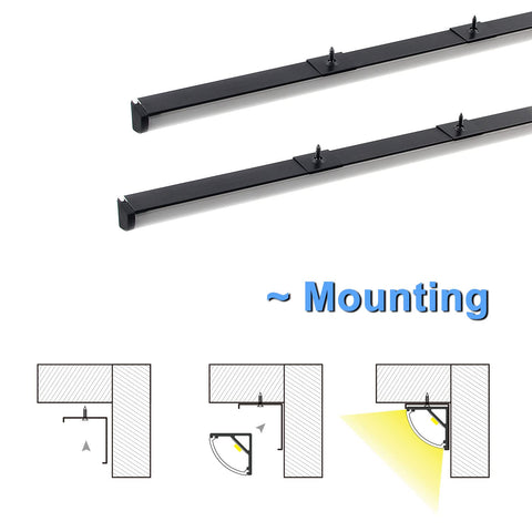 VST mounting clips ensure stable installation on walls or cabinets.